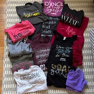 Lot of 13 Jazzercise Tank Tops size S and M